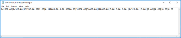 An example of a TAP file